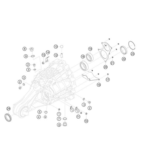 Diagram 3.3-11 Porsche Panamera 4S V6 Turbo 3.0L 4WD Executive Transmission
