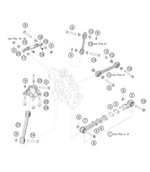 Rear axle wishbones 911 (992) GT3 CUP 2021