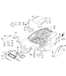 Carrosserie in wit 911 (992) GT3 CUP 2021
