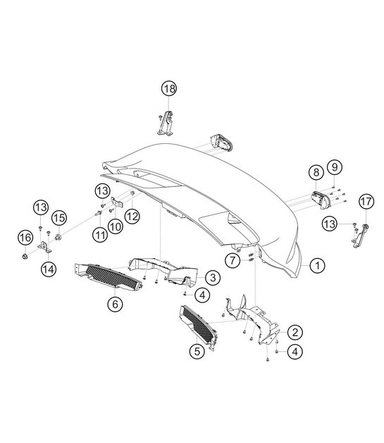 Diagram 8.8-13 Porsche 993 (911) (1994-1998) Body