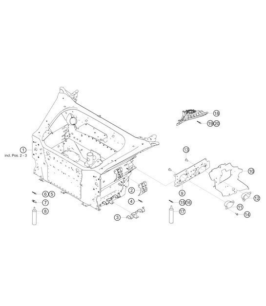 Diagram 8.8-02 Porsche 996 C2 3.4L 1997-08/01 Body
