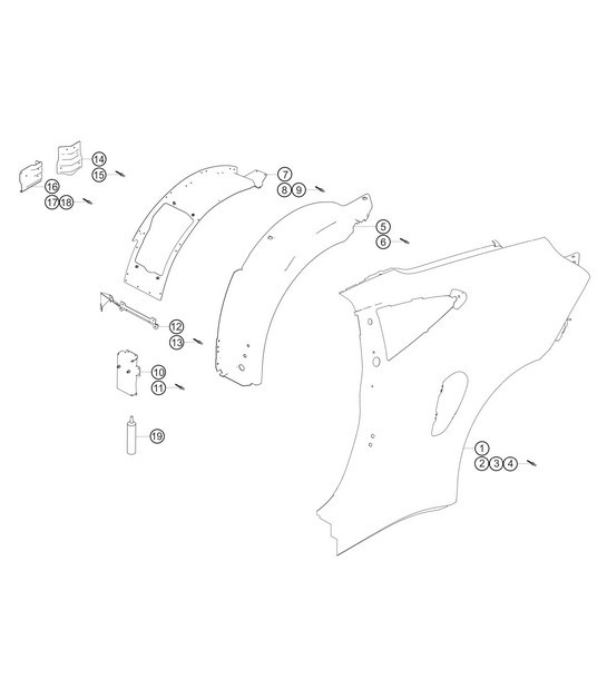 Diagram 8.8-04 Porsche 992 (911) MK1 2019-2024 Body