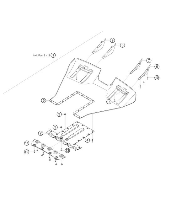 Diagram 8.8-08 Porsche Macan (95B) MK1 (2014-2018) Body