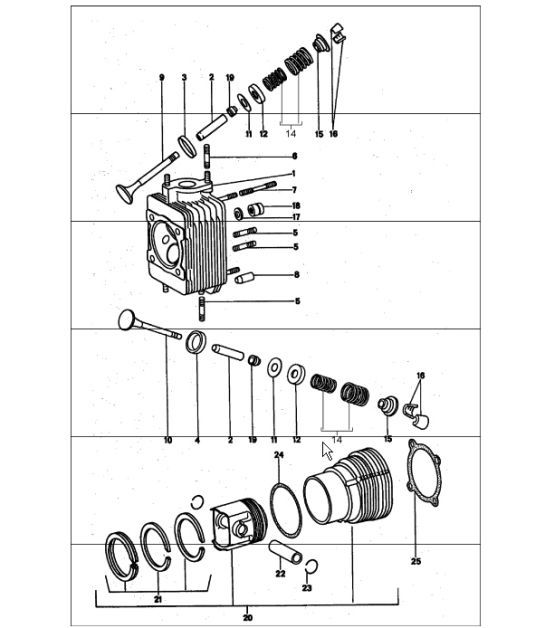 Diagram 103-00 Porsche Cayenne S 4.5L V8 2003>> Engine