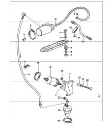 fuel system rear 911 TURBO 1975 onwards K-JETRONIC fuel system rear 911 TURBO 1975 onwards K-JETRONIC