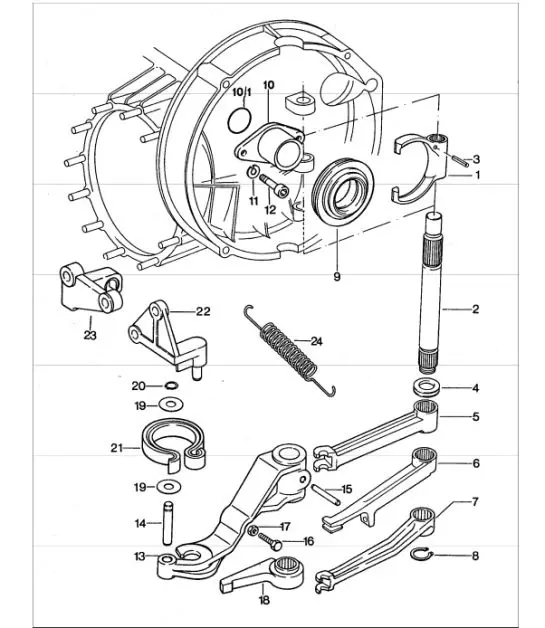 Diagram 301-05 Porsche 911/912 (1965-1989) Transmisión