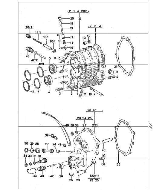 Diagram 302-05 Porsche 991 (911) MK1 2012-2016 Übertragung