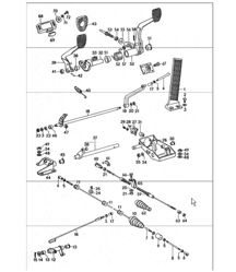 pedals for right-hand drive cars 911 TURBO 1975-77 pedals for right-hand drive cars 911 TURBO 1975-77
