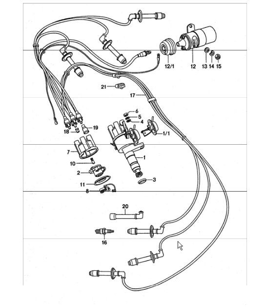 Diagram 901-00 Porsche Boxster GTS 718 4.0L Manual (400 Bhp) Electrical equipment