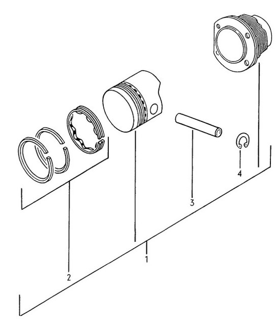 Diagram 112-005 Porsche 944S 2.5L 16V 1987-88 