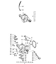 Transmission cover / Transmission suspension 914  1970-76 Transmission cover / Transmission suspension 914  1970-76