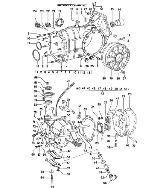 Diagram 308-000 Porsche 968 Turbo S 3.0L 1993-94 Transmission