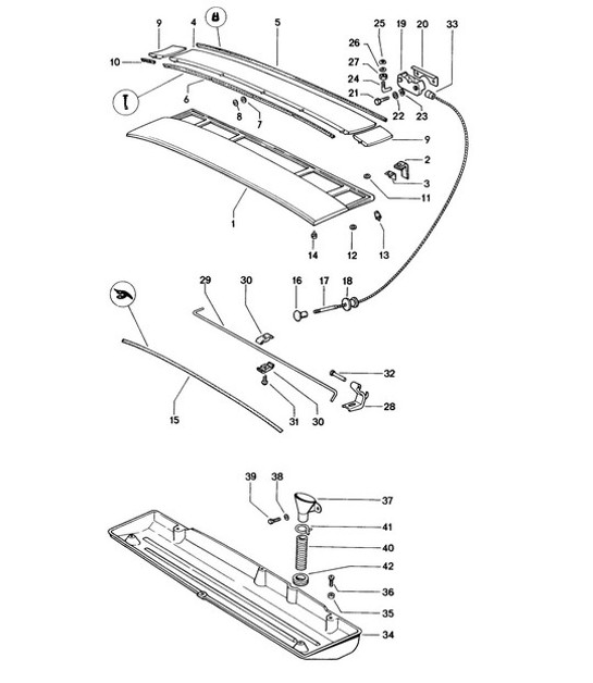 Diagram 803-005 Porsche 911 & 912 (1965-1989) Body