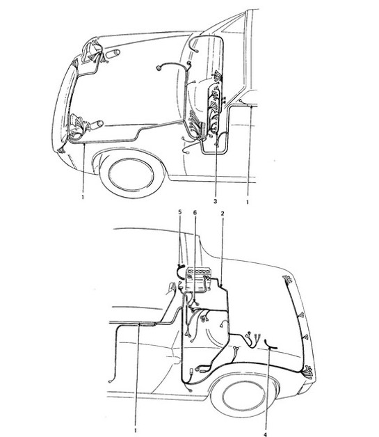 Diagram 902-015 Porsche Cayenne Turbo V8 4.8L Petrol 500HP Electrical equipment