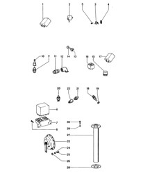 Interruttore / Relè / Clacson 914 1970-71 / 914 1972-76 Interruttore / Relè / Clacson 914 1970-71 / 914 1972-76