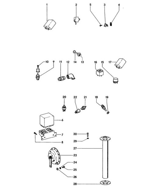 Diagram 903-005 Porsche 996 C4 3.6L 09/01-2005 Electrical equipment