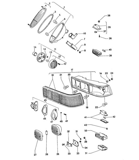 Diagram 905-005 Porsche Cayenne Turbo 4.5L 2003>> Materiale elettrico