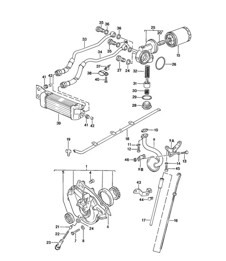 Engine lubrication / Engine oil cooler 924 TURBO 1979