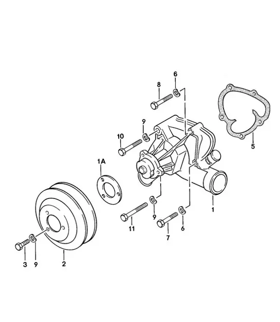 Diagram 105-000 Porsche Cayenne 3.6L 2007>> Motor