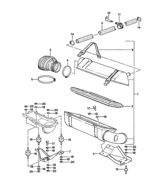 Diagram 106-005 Porsche 991 Speedster Moteur