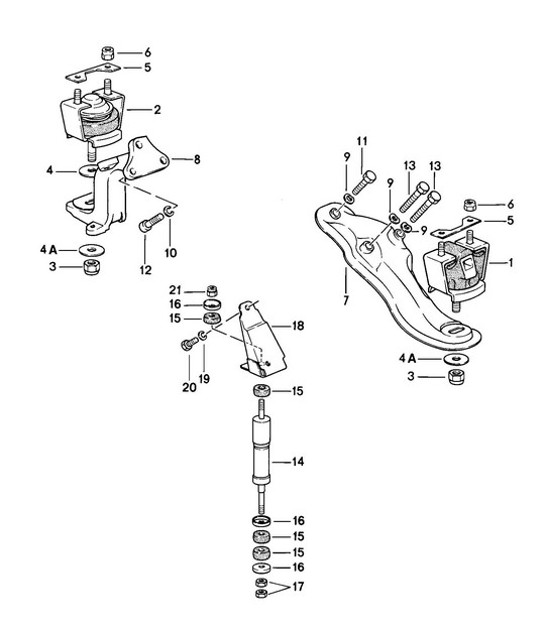 Diagram 109-000 Porsche 991 (911) MK1 2012-2016 Engine
