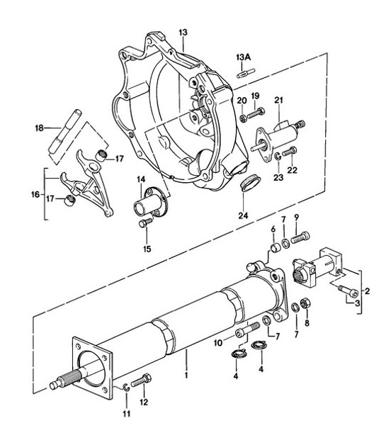 Diagram 301-005 Porsche 924 (1977-1988) Transmission