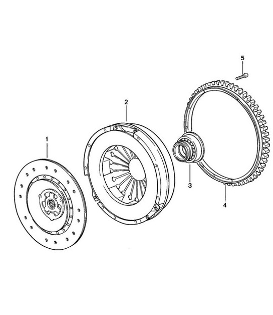 Diagram 301-015 Porsche 996 C4 3.6L 09/01-2005 Transmission