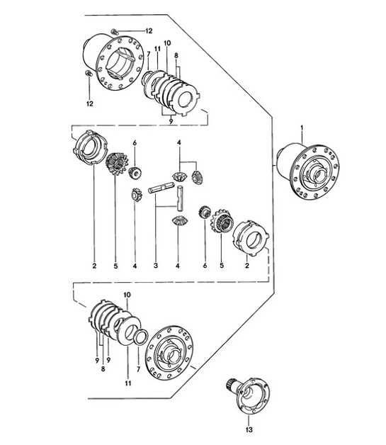 Diagram 305-010 Porsche 968 CS 3.0L 1993-95 Transmission
