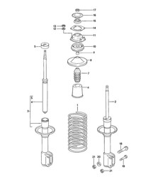 Sospensione / Ammortizzatore - Anteriore - 924 1976-79 Sospensione / Ammortizzatore - Anteriore - 924 1976-79