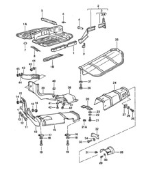 Side member / Heat shield 924 1976-79 Side member / Heat shield 924 1976-79