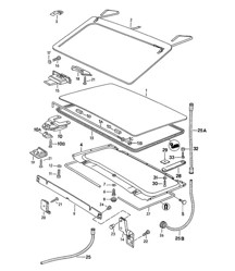 Tetto sollevabile (M650) 924 1976-79 Tetto sollevabile (M650) 924 1976-79
