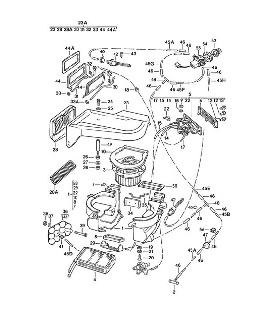 Diagram 813-020 Porsche 996 C4 3.6L 09/01-2005 Body