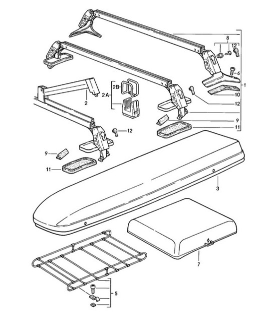 Diagram 002-006 Porsche 356 (1950-1965) Accessories & others 
