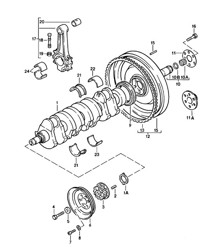 Crankshaft / Connecting rod 924 1980 - 1985