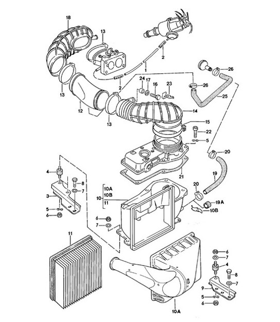 Diagram 106-000 Porsche 911 1978-1983 3.0L / SC Engine