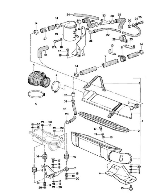 Diagram 106-005 Porsche 928 4.5L 1978-82 