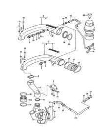 Turbocompressor voor de 924 TURBO/GT 1980-1985
