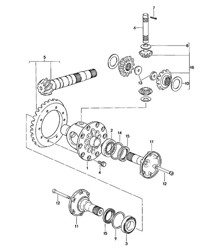 Transmisión manual/diferencial - VQ VR UV MD ME MF MB MX - 924 1980 - 1985