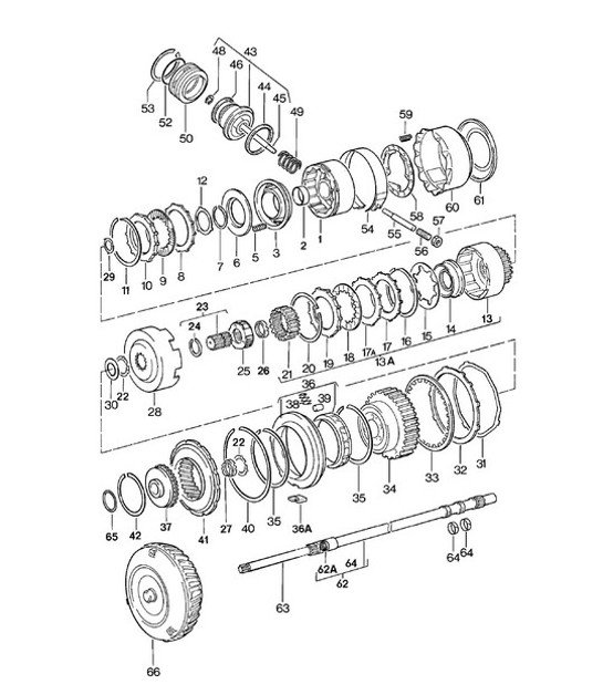 Diagram 310-000 Porsche Boxster 981 2.7L 2012-16 Transmission