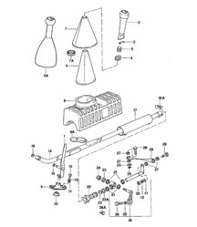 Shift mechanism - Manual transmission (EC: 016.8/9/G) 924 1980 - 1985