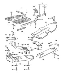 Zijbalk / Warmteschild 924 1980 - 1985