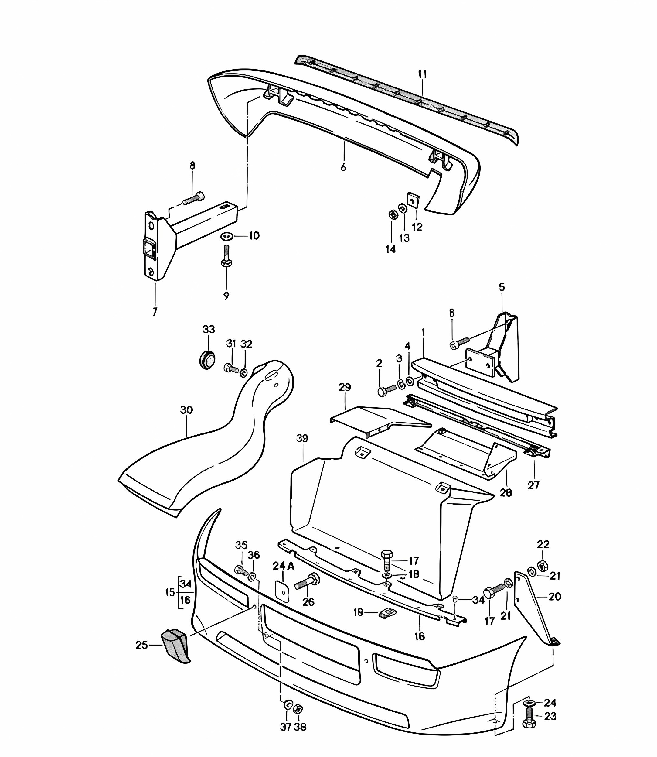 Bumper / Spoiler / Air guide - FRONT - 924 GT 1980 - 1985