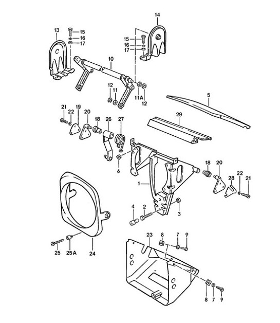 Diagram 806-000 Porsche 911 1978-1983 3.0L / SC Body