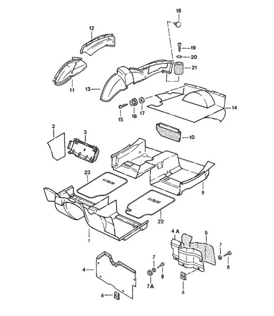 Diagram 807-001 Porsche 944 2.5L 8V 1982-87 