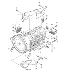 Tiptronic / Selector / Accesorios (PR:G0R, Tiptronic S) Cayenne 9PA (955) 2003-06