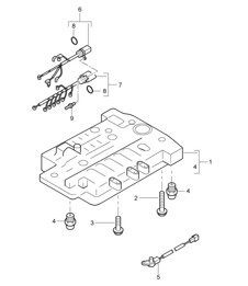 Tiptronic / Switch unit (PR:G0R, Tiptronic S) Cayenne 9PA (955) 2003-06