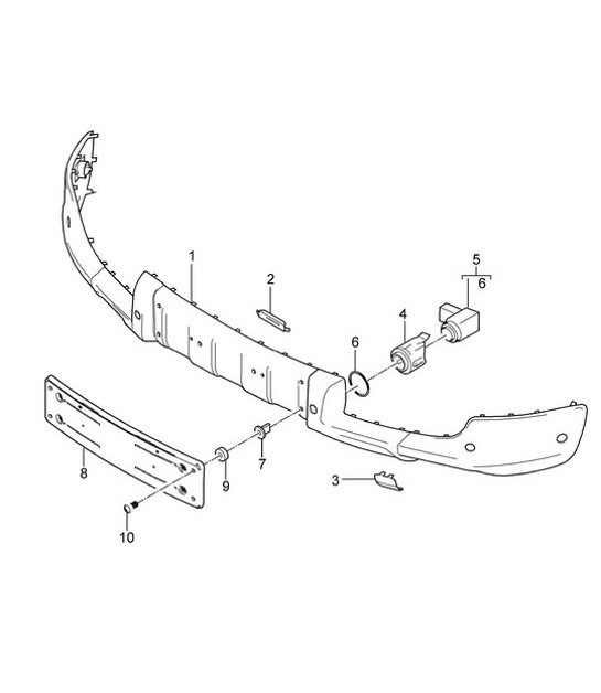 Diagram 802-02 Porsche Cayman S 718 2.5L PDK (350 ch) Carrosserie