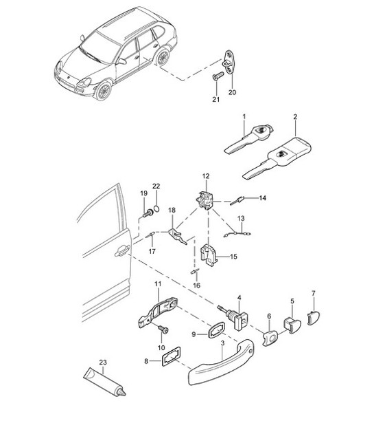 Diagram 804-10 Porsche Cayman 2.7L 987C 2006-08 Carrozzeria