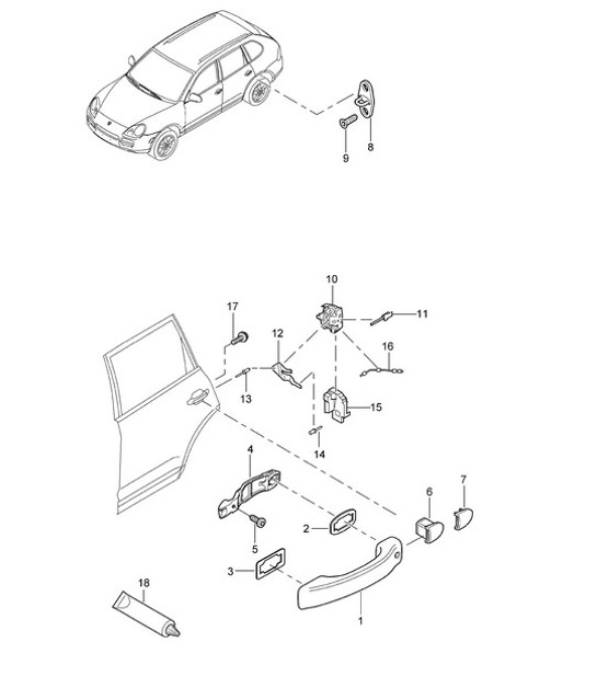 Diagram 804-20 Porsche Cayenne Turbo / Turbo S 4.8L 2007>> Carrozzeria