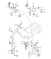 Revestimientos / Pilar A Hasta Pilar D Cayenne 9PA (955) 2003-06